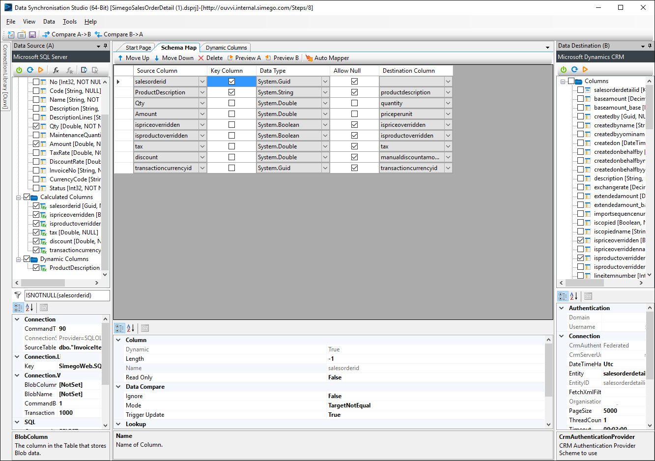 Scheduling the import of data into Dynamics CRM Online