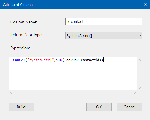 Calculated Column - Contact Format