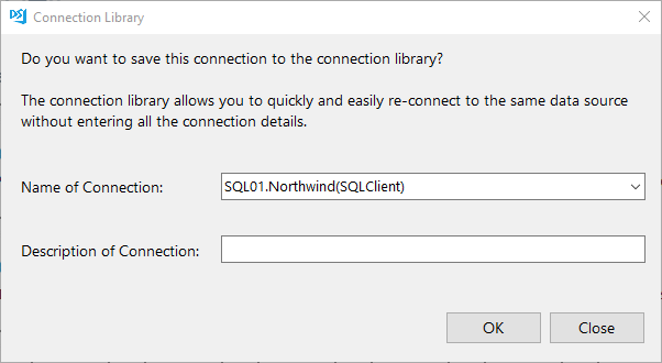 SQL Database Source Connection
