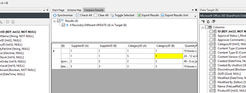 Data Sync Data Preview