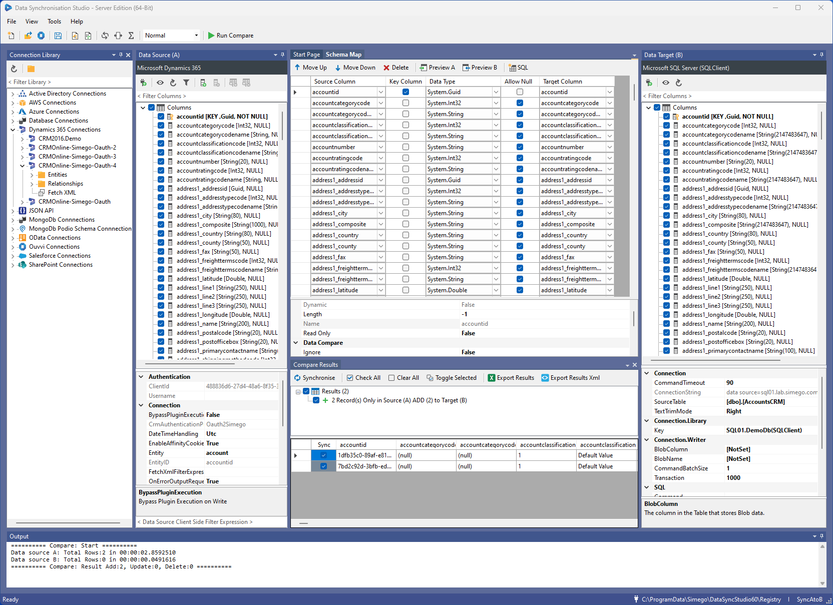 Data Synchronisation Studio Screenshot